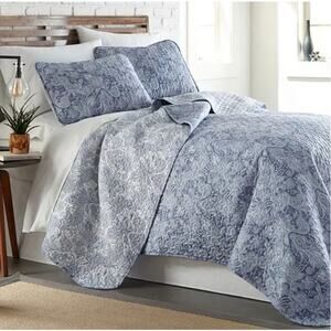 Southshore Fine Linens Boho Perfect Paisley Lightweight Reversible Quilt Set F/Q